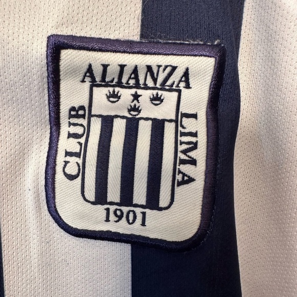 Nike Vaporknit Alianza Lima Peru #7 Blue White Unisex Soccer Jersey Size Youth 8 - Picture 2 of 11